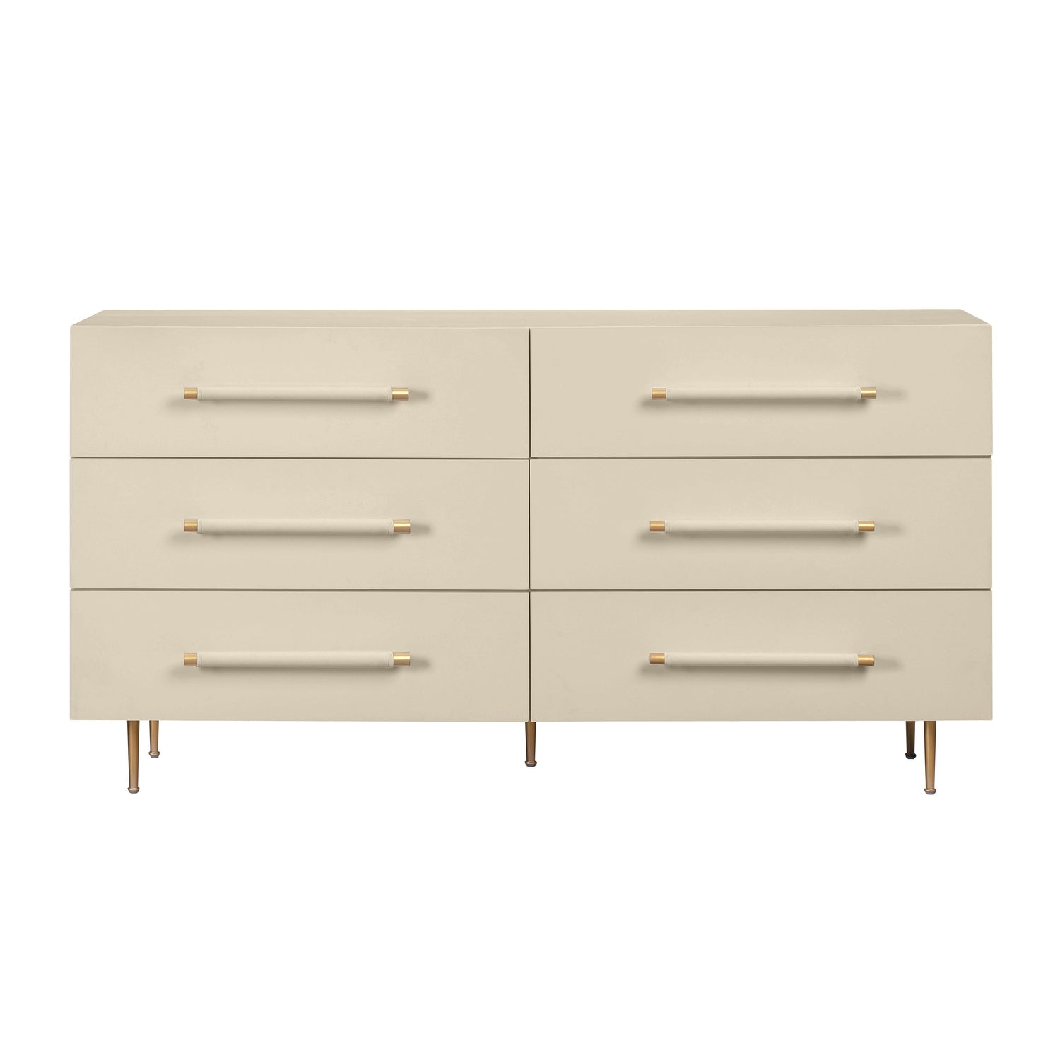 Trident Taupe 6 Drawer Dresser