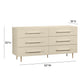 Trident Taupe 6 Drawer Dresser