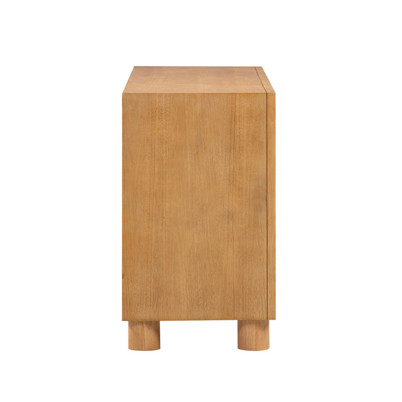 Miles 62" Natural Wood 6-Drawer Dresser