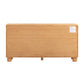 Miles 62" Natural Wood 6-Drawer Dresser