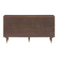 Sierra 60" Cane 6-Drawer Dresser - Dark Brown