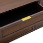 Sierra 60" Cane 6-Drawer Dresser - Dark Brown