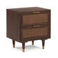 Sierra 22" Cane 2-Drawer Nightstand - Dark Brown