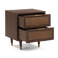 Sierra 22" Cane 2-Drawer Nightstand - Dark Brown
