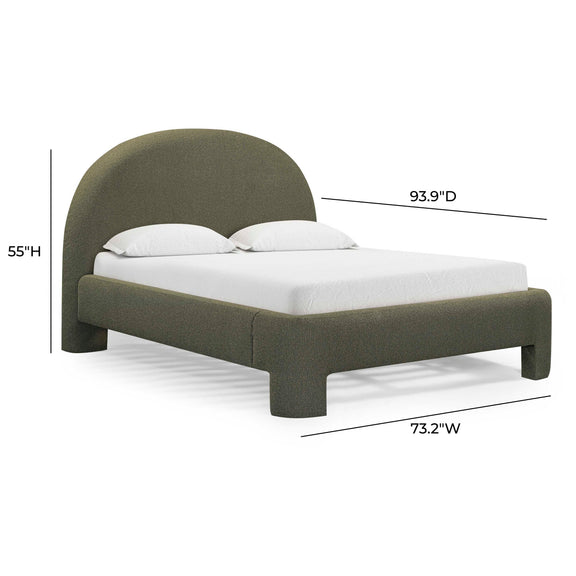 Orphea Performance Boucle Bed - Kale Green