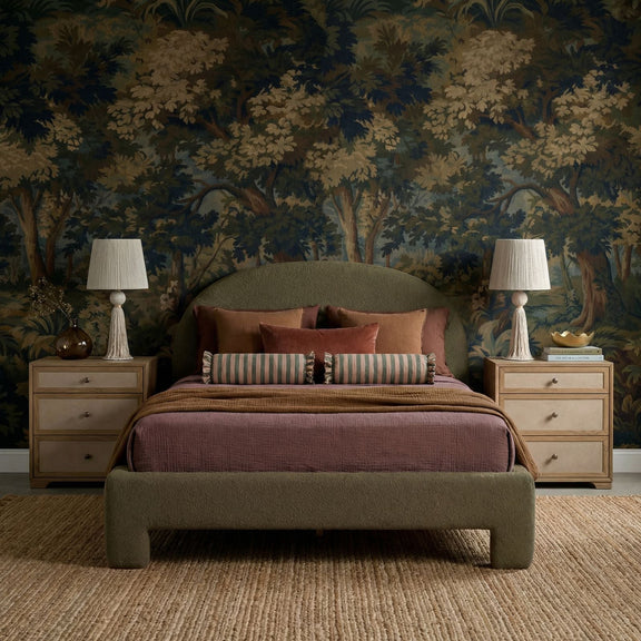 Orphea Performance Boucle Bed - Kale Green