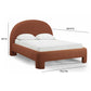 Orphea Performance Boucle Bed - Autumn Red