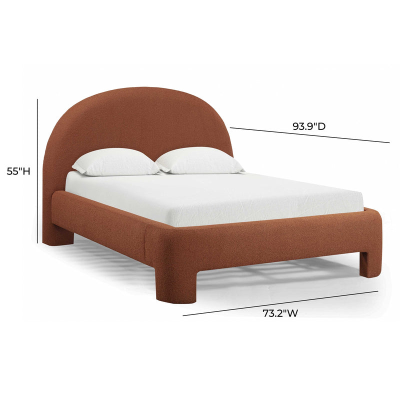 Orphea Performance Boucle Bed - Autumn Red