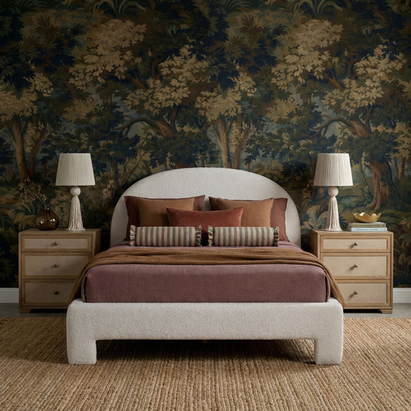 Orphea Performance Boucle Bed - Off-White