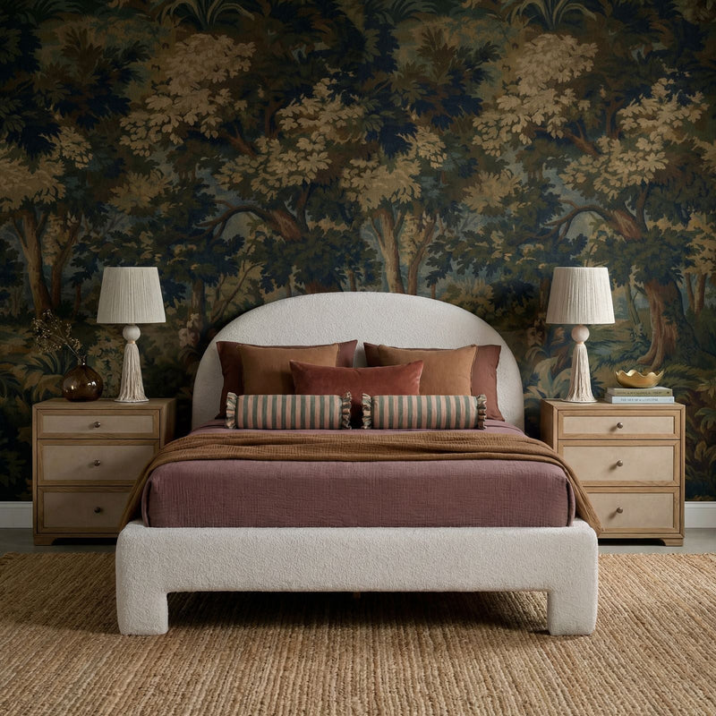 Orphea Performance Boucle Bed - Off-White