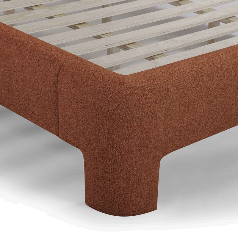 Orphea Performance Boucle Bed - Autumn Red