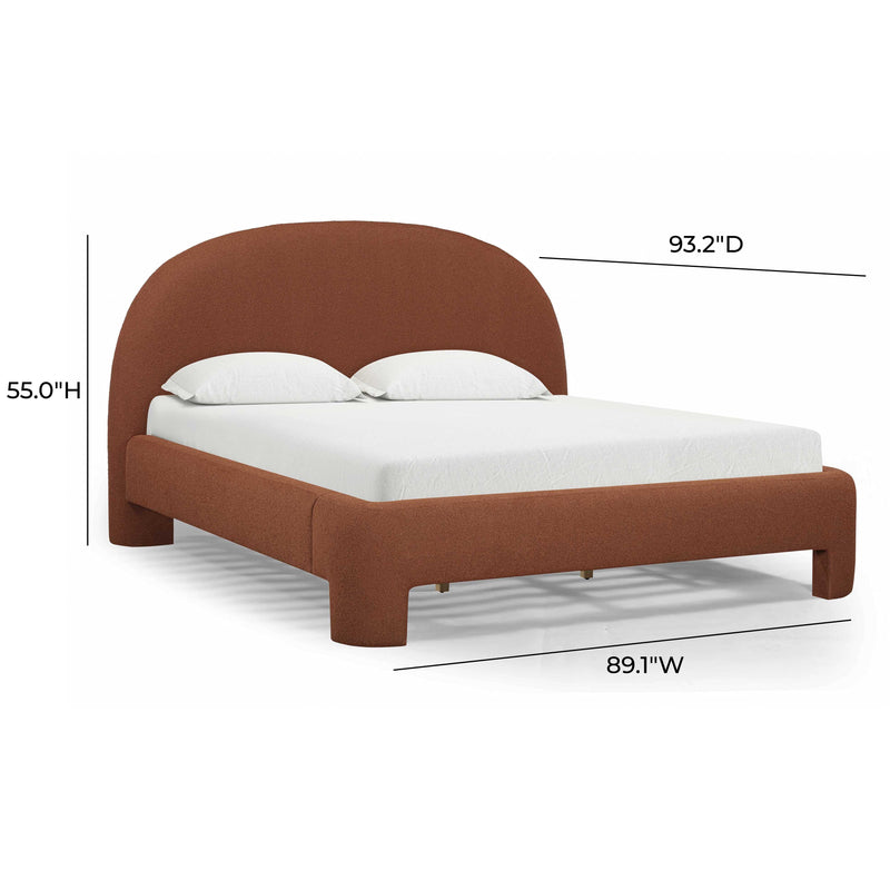 Orphea Performance Boucle Bed - Autumn Red