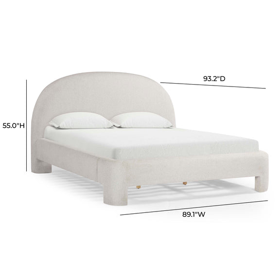 Orphea Performance Boucle Bed - Off-White