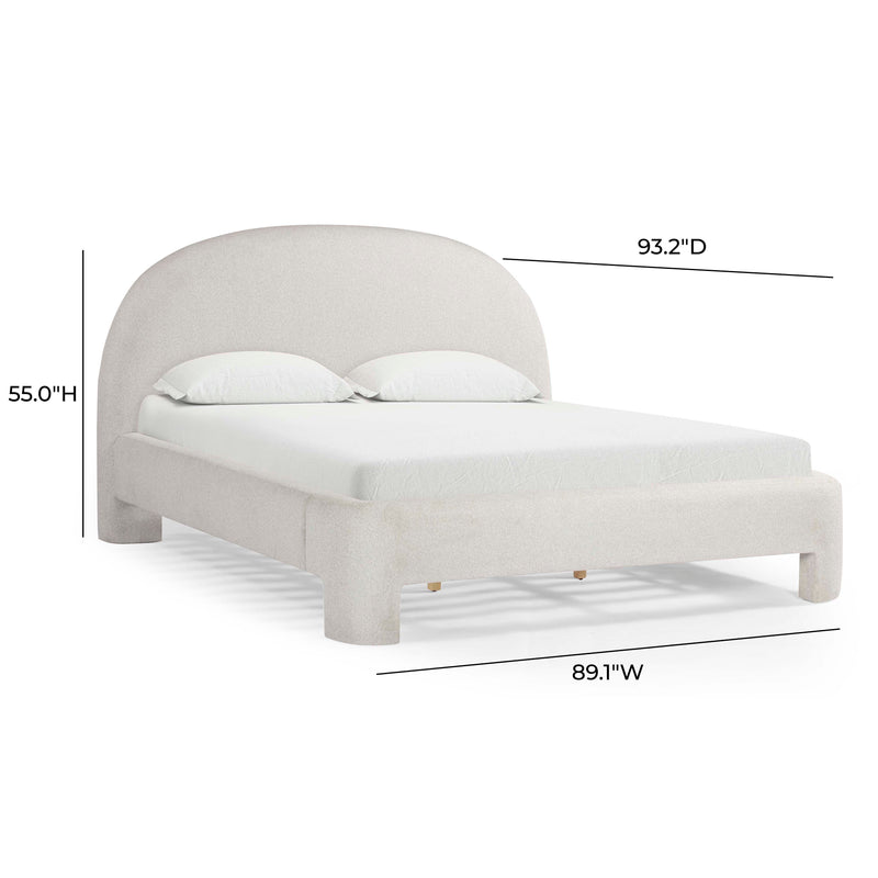 Orphea Performance Boucle Bed - Off-White
