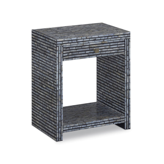 Cassis 20" Mother of Pearl 1-Drawer Nightstand