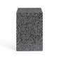 Derry 22" Capiz Shell Nightstand - Black