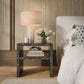 Derry 22" Capiz Shell Nightstand - Black