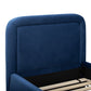 Briella Performance Velvet Trundle Bed in Twin - Navy