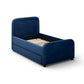 Briella Performance Velvet Trundle Bed in Twin - Navy