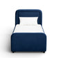 Briella Performance Velvet Trundle Bed in Twin - Navy