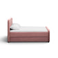Briella Performance Velvet Trundle Bed in Twin - Salmon