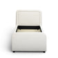 Briella Performance Velvet Trundle Bed in Twin - Cream