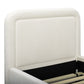 Briella Performance Velvet Trundle Bed in Twin - Cream