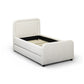 Briella Performance Velvet Trundle Bed in Twin - Cream