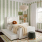Briella Performance Velvet Trundle Bed in Twin - Cream