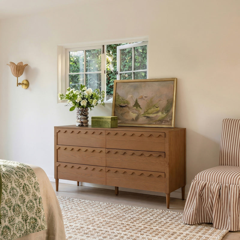 Oodle 62" 6-Drawer Dresser - Walnut