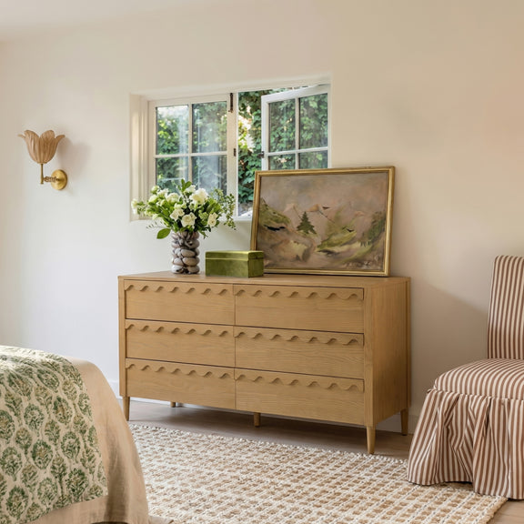 Oodle 62" 6-Drawer Dresser - Natural Ash