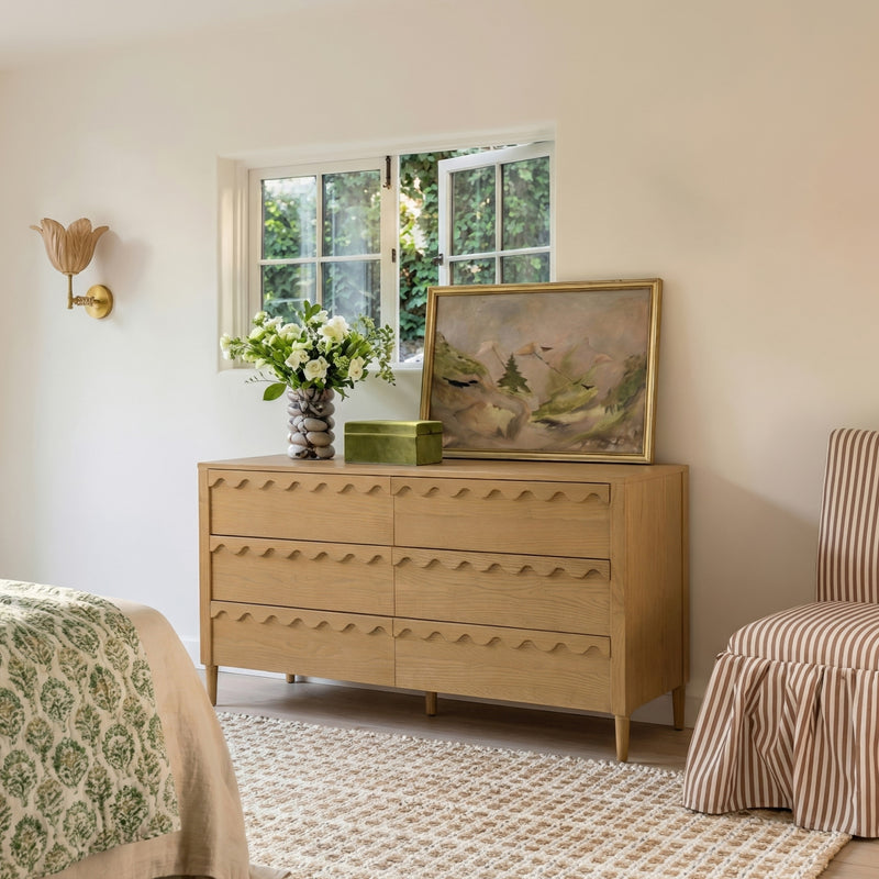 Oodle 62" 6-Drawer Dresser - Natural Ash