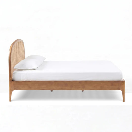 Mico Natural Rattan Bed - Pecan