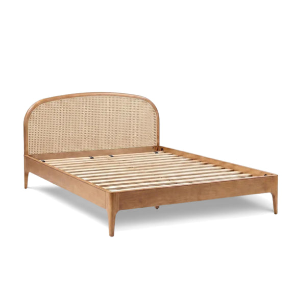 Mico Natural Rattan Bed - Pecan
