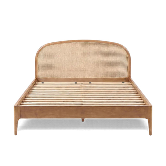 Mico Natural Rattan Bed - Pecan