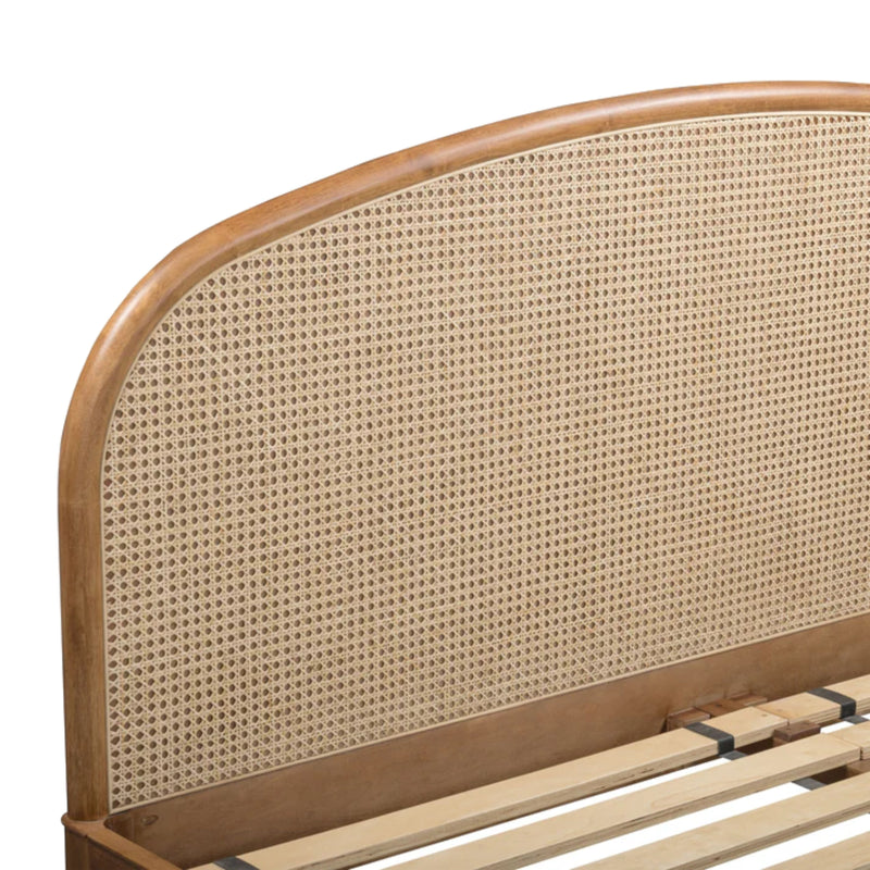 Mico Natural Rattan Bed - Pecan
