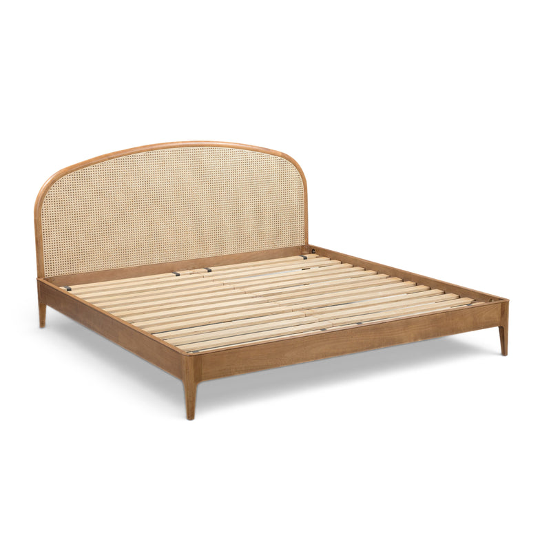 Mico Natural Rattan Bed - Pecan