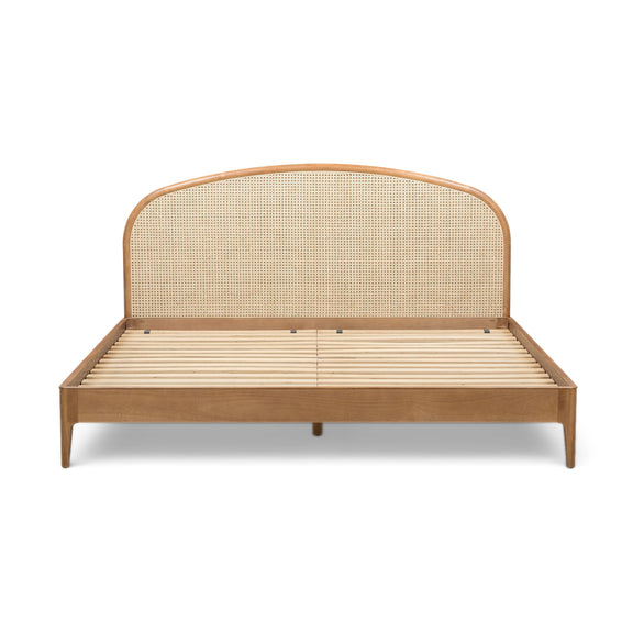 Mico Natural Rattan Bed - Pecan