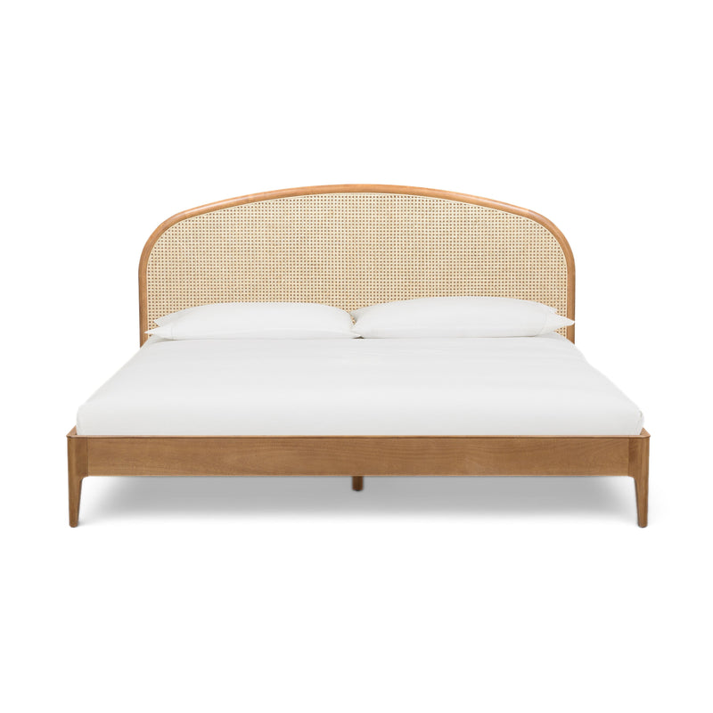 Mico Natural Rattan Bed - Pecan