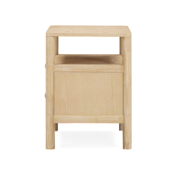 Tyra 22" Ash 2-Drawer Nightstand - Natural