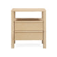 Tyra 22" Ash 2-Drawer Nightstand - Natural