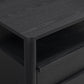 Tyra 22" Ash 2-Drawer Nightstand - Black