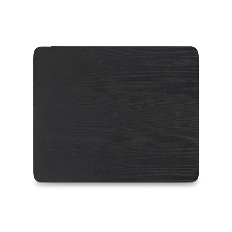 Tyra 22" Ash 2-Drawer Nightstand - Black