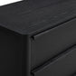 Tyra 62" Ash 6-Drawer Dresser - Black