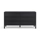 Tyra 62" Ash 6-Drawer Dresser - Black