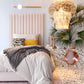 Arabelle Blush Velvet Bed in Twin