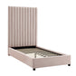 Arabelle Blush Velvet Bed in Twin