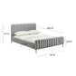 Angela Grey Bed in King