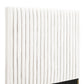 Arabelle White Velvet Bed in Queen