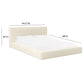 Olafur Cream Linen King Bed